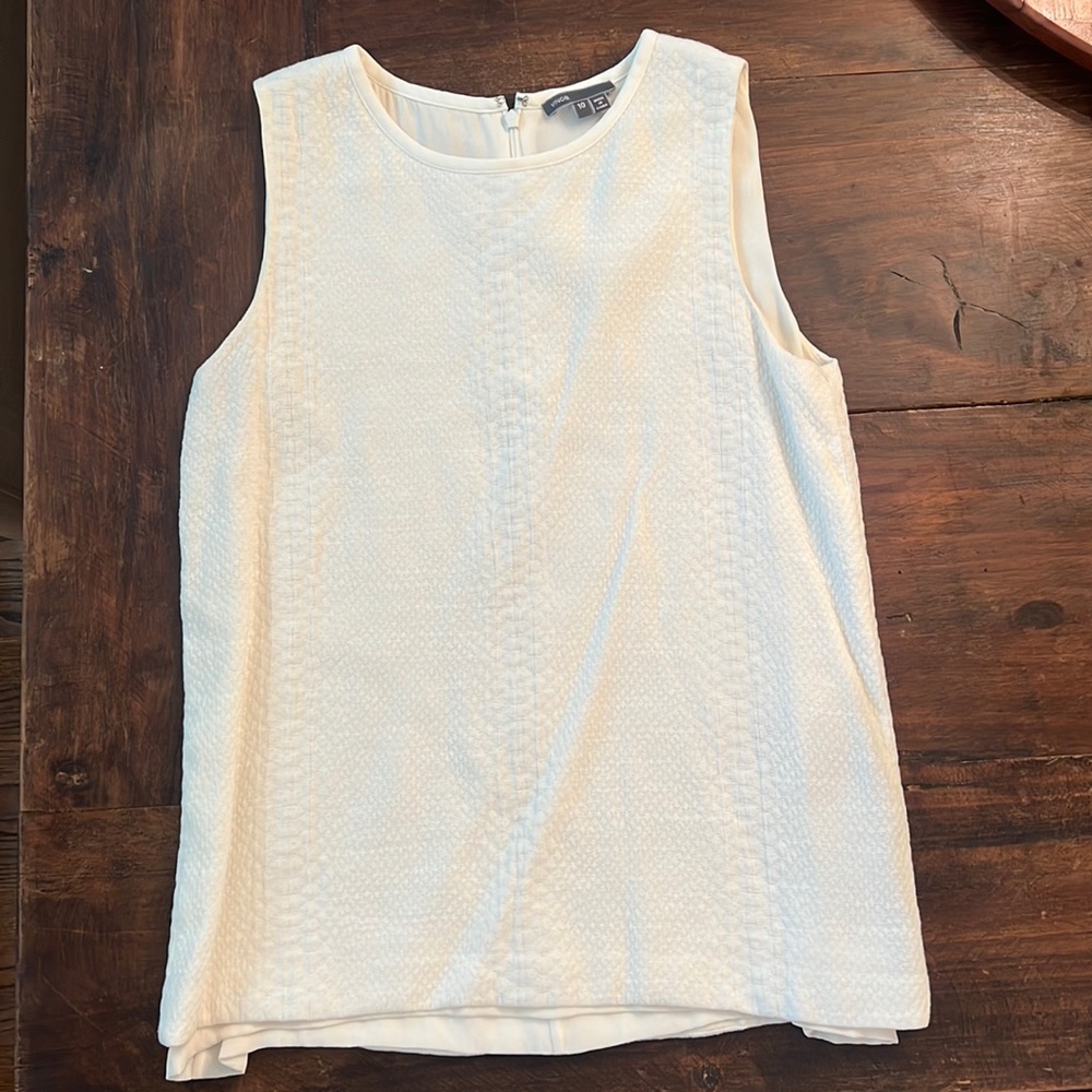 Vince snake texture white top